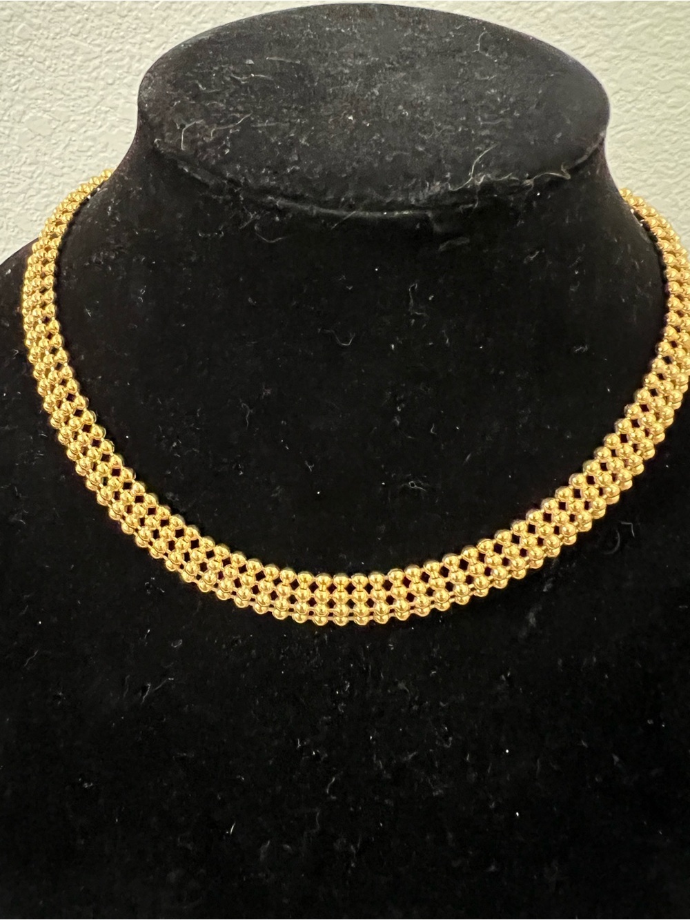 Classic Napier Gold-Tone Woven Choker Necklace
